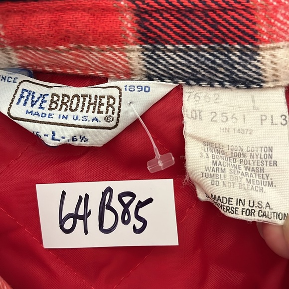 Vintage Mens Quilted Flannel Shirt Jacket Shacket Large Plaid Outdoor Gorpcore - Picture 3 of 9